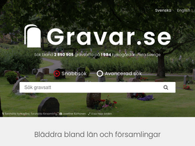 'gravar.se' screenshot