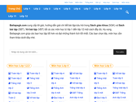 'baitapsgk.com' screenshot