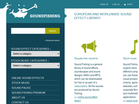 'soundfishing.eu' screenshot