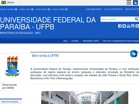 'ufpb.br' screenshot