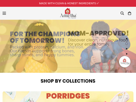 amirthahealthfoods.com homepage screenshot