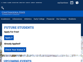 'chattanoogastate.edu' screenshot
