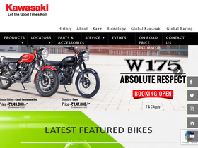 'kawasaki-india.com' screenshot