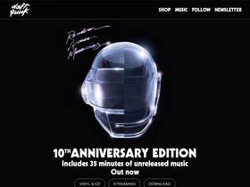 'daftpunk.com' screenshot