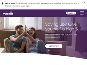 'vibrantcreditunion.org' screenshot