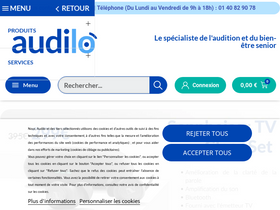 'audilo.com' screenshot