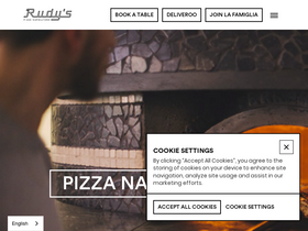'rudyspizza.co.uk' screenshot