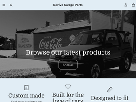 revivegarageparts.com homepage screenshot