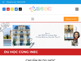 'duhocinec.com' screenshot