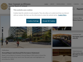 'centralbank.ie' screenshot
