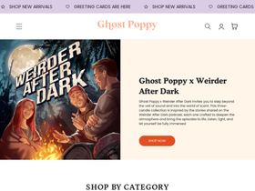 ghostpoppy.com homepage screenshot