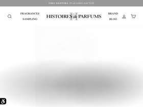 Histoires de Parfums homepage screenshot