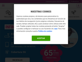 'yoigo.com' screenshot