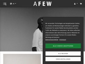 'afew-store.com' screenshot