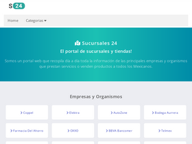 'sucursales24.com.mx' screenshot