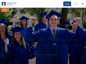 'wheaton.edu' screenshot
