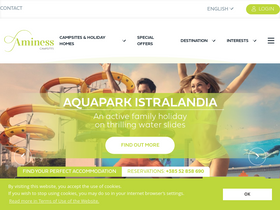 'aminess-campsites.com' screenshot