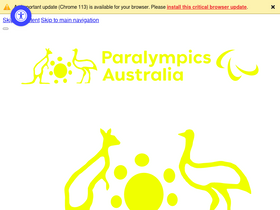 'paralympic.org.au' screenshot