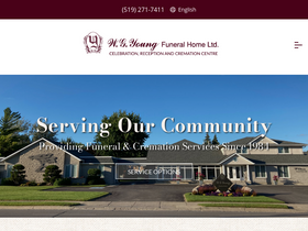 'wgyoungfuneralhome.com' screenshot