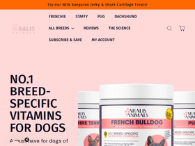 aralisanimals.com homepage screenshot