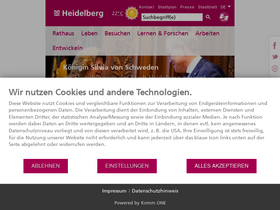 'heidelberg.de' screenshot