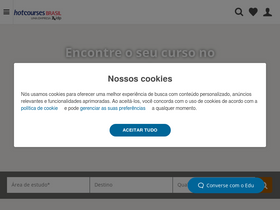 'hotcourses.com.br' screenshot