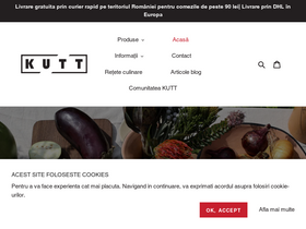 kutt.ro homepage screenshot