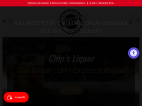 'chipsliquor.com' screenshot