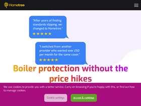 'hometree.co.uk' screenshot