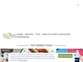 'hip2keto.com' screenshot