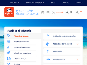 'christiantour.ro' screenshot