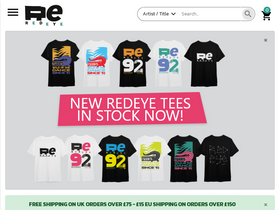 'redeyerecords.co.uk' screenshot