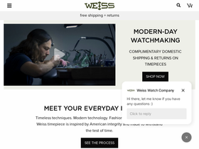 'weisswatchcompany.com' screenshot