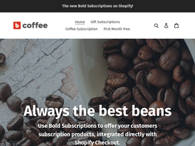 Bold Subscriptions Demo Store website screenshot
