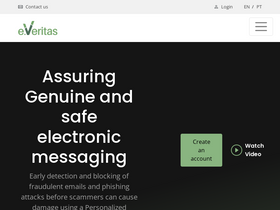 'emailveritas.com' screenshot