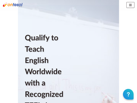'ontesol.com' screenshot