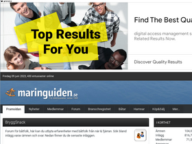 'maringuiden.se' screenshot