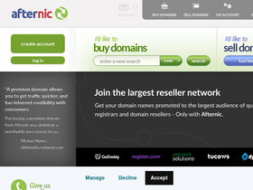 'afternic.com' screenshot