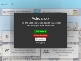 'metz.fr' screenshot