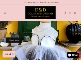 Dolls & Dreams website screenshot