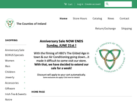 thecountiesofireland.com homepage screenshot