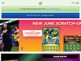 'njlottery.com' screenshot