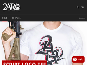 2arclothing.com homepage screenshot