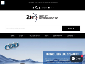 21stcenturyent.com homepage screenshot