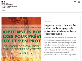 'agriculture.gouv.fr' screenshot