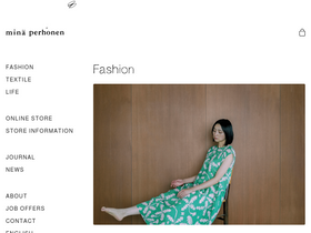 'mina-perhonen.jp' screenshot