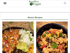 'brandnewvegan.com' screenshot