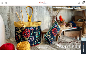 atentifabricandhome.com homepage screenshot