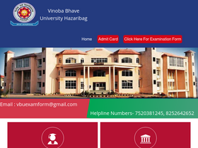 'vbuuniv.in' screenshot