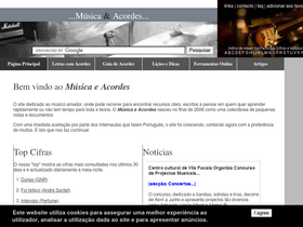 'musica-e-acordes.com' screenshot